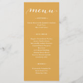 感謝祭の両面メニューと座席表祈 メニュー (裏面)