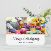 感謝祭の休日の秋の収穫表 シーズンカード (スタンド正面)