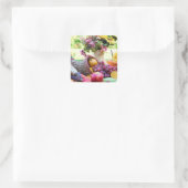 感謝祭の休日の秋の収穫表 スクエアシール (バッグ)