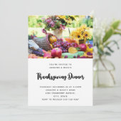 感謝祭の休日の秋の収穫表 招待状 (スタンド正面)