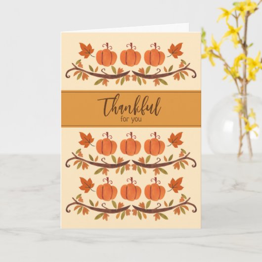 感謝祭の休日を楽しんでくれてありがとう カード (黄色い花)