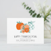 感謝祭の休日引っ越しのお知らせ サンキューカード (スタンド正面)