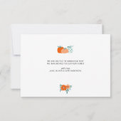 感謝祭の休日引っ越しのお知らせ サンキューカード (裏面)