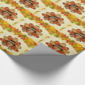 感謝祭の休暇のトルコの包装紙 ラッピングペーパー (角)