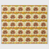 感謝祭の休暇のトルコの包装紙 ラッピングペーパー (フラット)