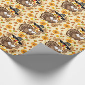 感謝祭の休暇のトルコの包装紙 ラッピングペーパー (角)