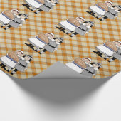 感謝祭の休暇の巡礼者の包装紙 ラッピングペーパー (角)