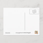 感謝祭の休暇の犬はがき シーズンポストカード (裏面)