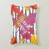 感謝祭の休暇の秋のかえでの葉のブラシの装飾 アクセントクッション (正面(垂直))