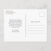 感謝祭の休暇 秋の収穫 ありがとう ポストカード (裏面)