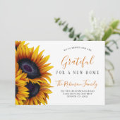 感謝祭の住所の変更の新しい家の移動 案内状 (スタンド正面)