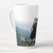 感謝祭の写真に感謝 カフェラテマグ (左アングル)