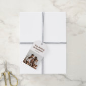 感謝祭の写真を食べて飲んで感謝しよう ギフトタグ (より糸付き)