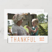 感謝祭の写真カードをアップロード あなただけの写真を ポストカード (正面/裏面)