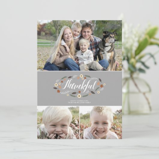 感謝祭の写真カード シーズンカード (スタンド正面)