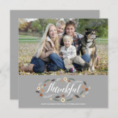 感謝祭の写真カード シーズンカード (正面/裏面)