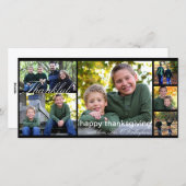 感謝祭の写真カード シーズンカード (正面/裏面)