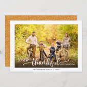 感謝祭の写真 シーズンカード (正面/裏面)