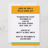 感謝祭の卓球招待状 招待状 (裏面)