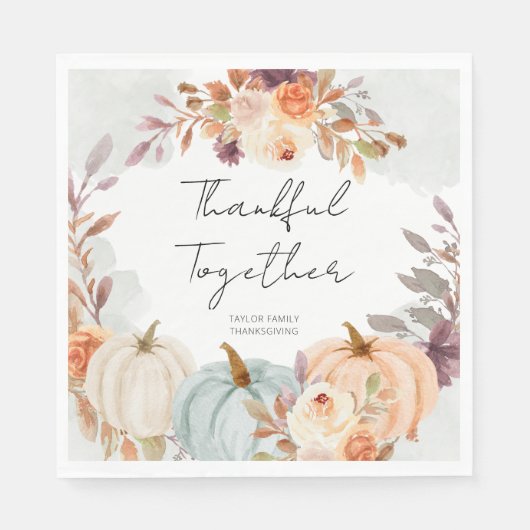 感謝祭の友与え達の夕食 スタンダードランチョンナプキン (正面)