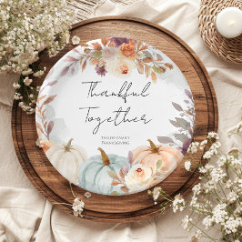 感謝祭の友与え達の夕食 ペーパープレート