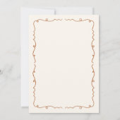 感謝祭の友人との食事会 招待状 (裏面)