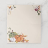 感謝祭の友人の集まり オータムパーティー プレイスカード (外部開封)