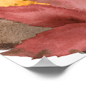 感謝祭の友人ディナー歓迎カボチャ ポスター (角)