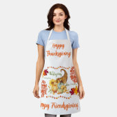 感謝祭の友情が秋の白浜 | エプロン (着用した状態)