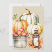 感謝祭の友情ディナーカスタム 招待状 (裏面)