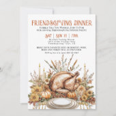 感謝祭の友情ディナー 招待状 (正面)