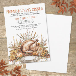 感謝祭の友情ディナー 招待状