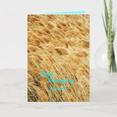 感謝祭の友情ホリデーカード シーズンカード (正面)