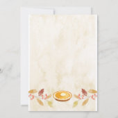 感謝祭の友情招待状 招待状 (裏面)