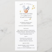 感謝祭の友達ディナーメニュー メニュー (正面)