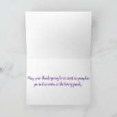 感謝祭の収穫トラック シーズンカード (内部)