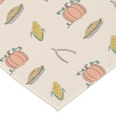 感謝祭の収穫ドードル饗宴キッズテーブル ショートテーブルランナー (コーナー)