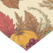 感謝祭の収穫祭レッド金ゴールドグリーンハウス テーブルクロス (アングル)