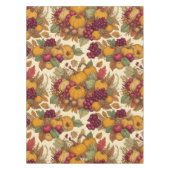 感謝祭の収穫祭レッド金ゴールドグリーンハウス テーブルクロス (正面)