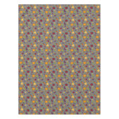 感謝祭の収穫野菜の家族グレー テーブルクロス (正面)