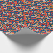 感謝祭の収穫：カボチャヴィンテージアート ラッピングペーパー (角)