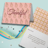 感謝祭の同僚オフィススタッフ編集可能 カード