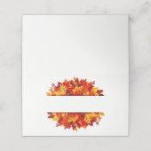 感謝祭の名前座席表 プレイスカード (外部開封)