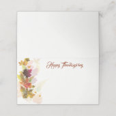 感謝祭の名前座席表 プレイスカード (外部開封)