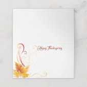 感謝祭の名前座席表 プレイスカード (外部開封)