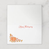 感謝祭の名前座席表 プレイスカード (外部開封)