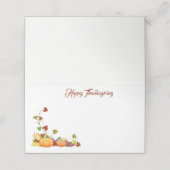 感謝祭の名前座席表 プレイスカード (外部開封)