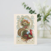 「感謝祭の喜び」ヴィンテージはがき シーズンポストカード (スタンド正面)