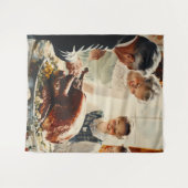 感謝祭の喜び:家族の饗宴 タペストリー (正面(横))