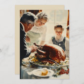 感謝祭の喜び：家族の饗宴 招待状 (正面/裏面)